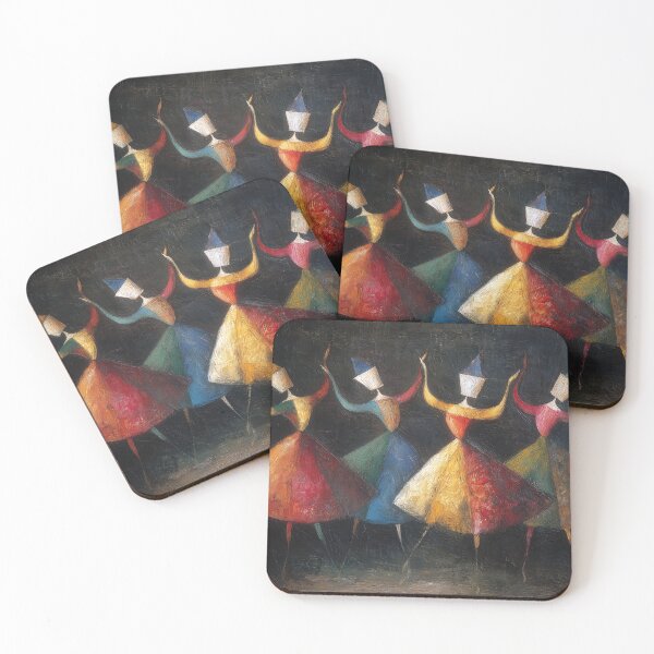 Item preview, Dancing Figures in Colorful Dresses designed and sold by lautir.