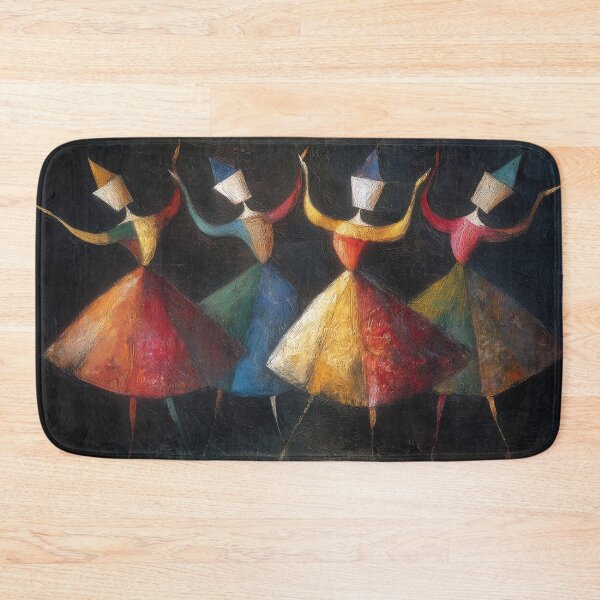 Item preview, Dancing Figures in Colorful Dresses designed and sold by lautir.