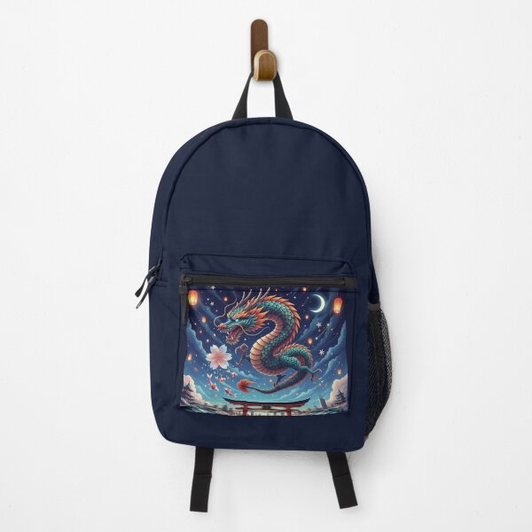 Item preview, Celestial Dragon Over Tokyo – Fantasy Urban Japan Art designed and sold by Dogandesighn.