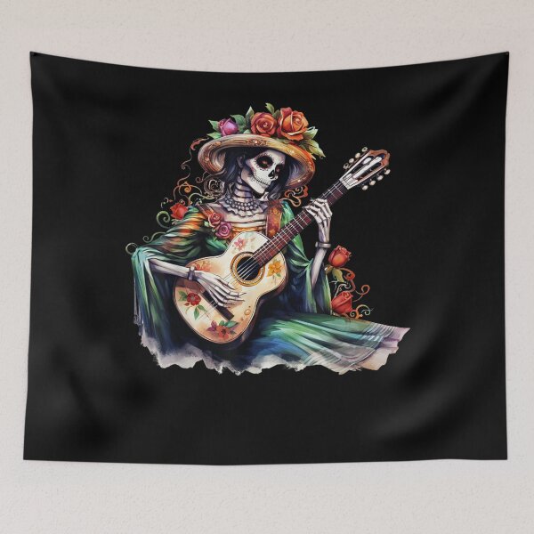 Item preview, De Los Muertos Women La Catrina Day of the Dead Sugar Skull designed and sold by JonathonWinter.