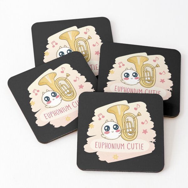 Item preview, Kawaii Euphonium Cutie  – Cute Brass Instrument Cartoon for Band Kids & Music Lovers designed and sold by VividOrganica.
