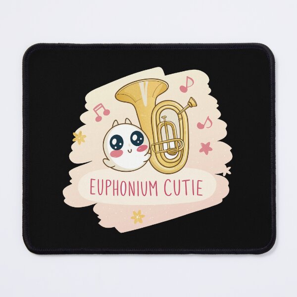 Item preview, Kawaii Euphonium Cutie – Cute Brass Instrument Cartoon for Band Kids & Music Lovers designed and sold by VividOrganica.