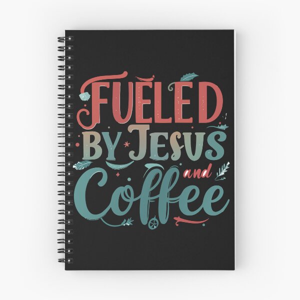 Item preview, Fueled By Jesus And Coffee T-Shirt | Funny Christian Religious Gift designed and sold by SylwiaPrint.