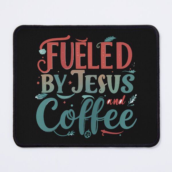 Item preview, Fueled By Jesus And Coffee T-Shirt | Funny Christian Religious Gift designed and sold by SylwiaPrint.