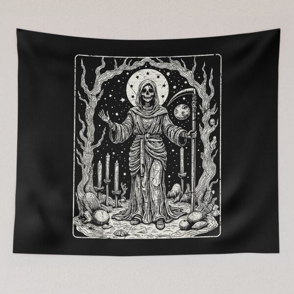 Item preview, Dia De Los Muertos La Santa Muerte La Catrina Sugar Skull Women designed and sold by JonathonWinter.