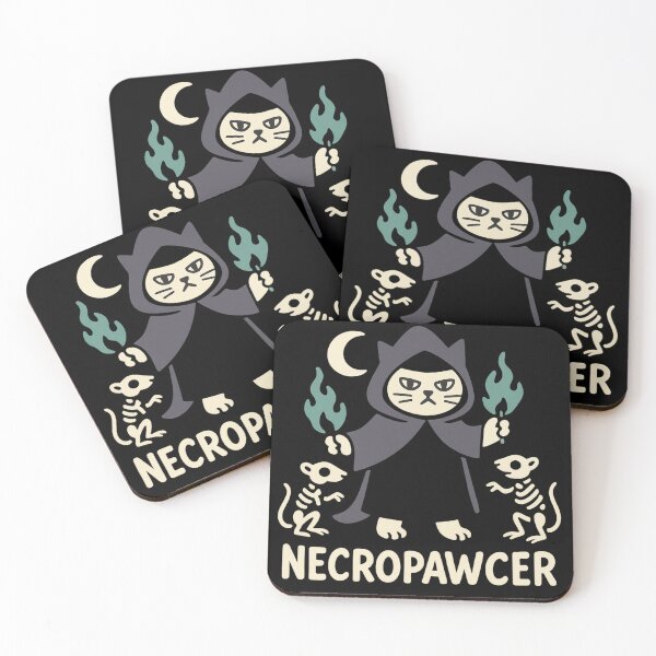 Item preview, Necropawcer – Necromancer Cat Tabletop RPG T-Shirt designed and sold by PurfectAttitude.