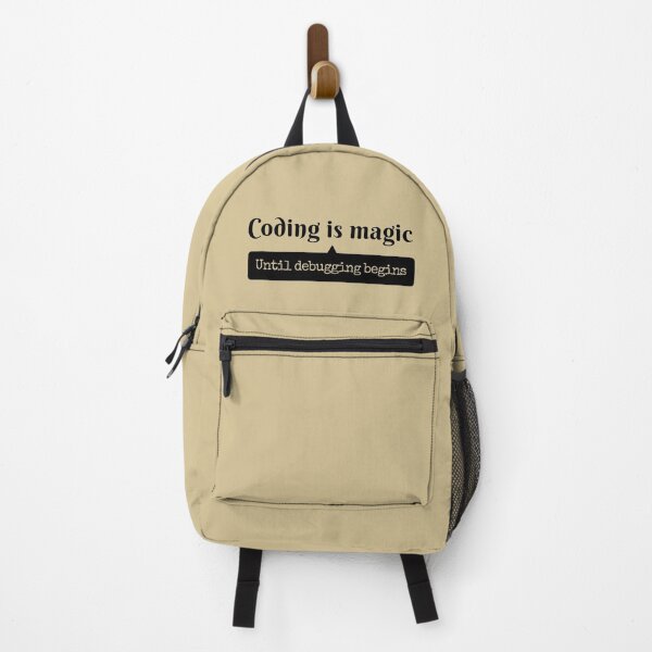 Item preview, Coding is Magic Until Debugging Begins" Funny Programmer Gift designed and sold by ArtApprentice.