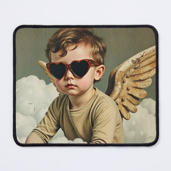 Item preview, Modern Cherub Angel in Heart Shades designed and sold by littlebitmad.