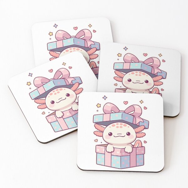 Item preview, Cute Axolotl Present Box Kawaii Gift Idea designed and sold by GrumpySableye.