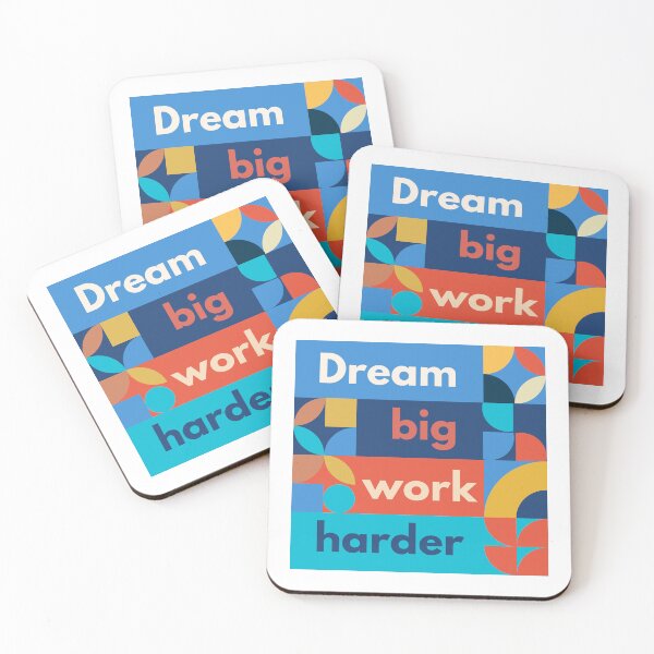 Item preview, Dream big work harder designed and sold by Studio Srnga by Sarda.
