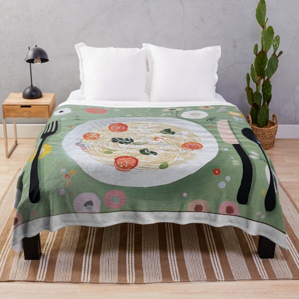 Item preview, Whimsical spaghetti Dish on Table designed and sold by lautir.