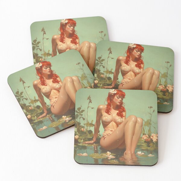 Item preview, The lilly pads tickle Saoirse's toes designed and sold by PulpGems.