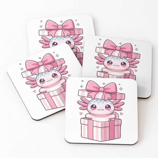 Item preview, Chibi Axolotl Birthday Present Surprise designed and sold by GrumpySableye.