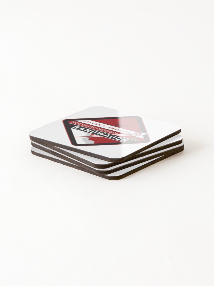 Thumbnail 4 of 5, Coasters (Set of 4), SpaceX Falcon 9 SmallSat Rideshare Program designed and sold by CharlieDesings.