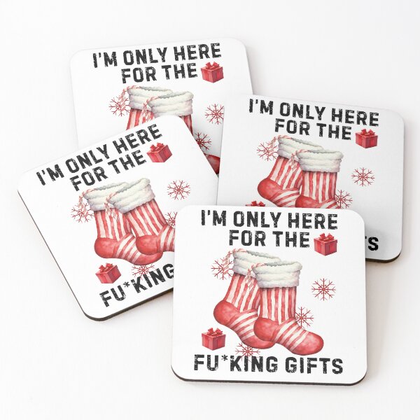 Item preview, I’m Only Here for the F*cking Gifts – Funny Sarcastic Christmas Design designed and sold by Lunaria Arts.