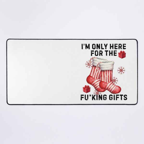 Item preview, I’m Only Here for the F*cking Gifts – Funny Sarcastic Christmas Design designed and sold by Lunaria Arts.