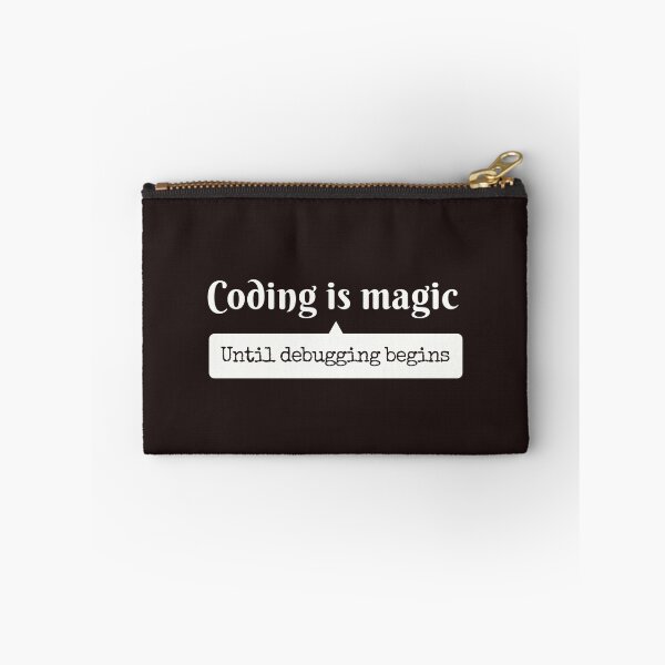 Item preview, Coding is Magic Until Debugging Begins" Funny Programmer Gift designed and sold by ArtApprentice.