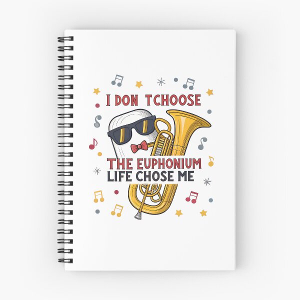 Item preview, Funny Euphonium Life  – Cartoon Brass Instrument With Sunglasses for Marching Band Kids designed and sold by VividOrganica.