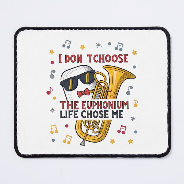 Item preview, Funny Euphonium Life  – Cartoon Brass Instrument With Sunglasses for Marching Band Kids designed and sold by VividOrganica.