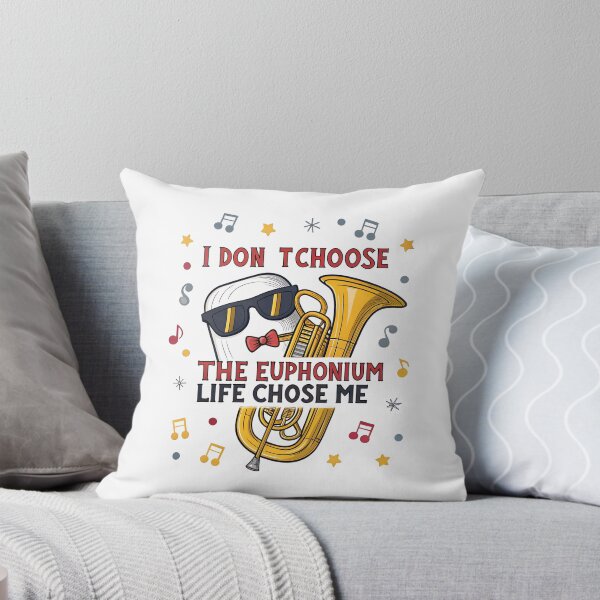 Item preview, Funny Euphonium Life  – Cartoon Brass Instrument With Sunglasses for Marching Band Kids designed and sold by VividOrganica.