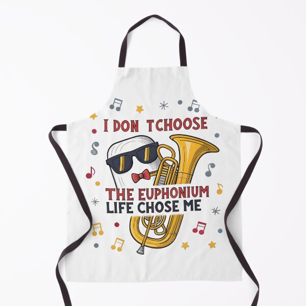 Item preview, Funny Euphonium Life – Cartoon Brass Instrument With Sunglasses for Marching Band Kids designed and sold by VividOrganica.