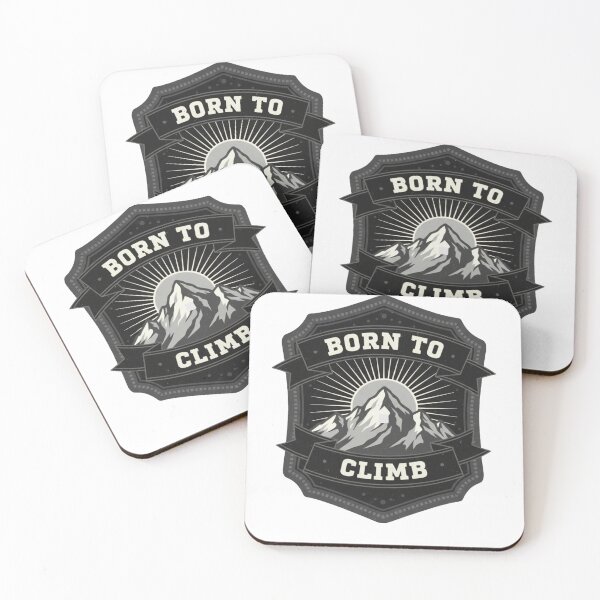 Item preview, Born to Climb Mountain Climber Vintage Adventure Badge EST 2025 designed and sold by Adventuremoreco2025.