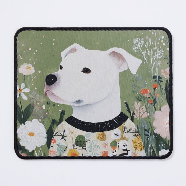 Item preview, Pit bull in a Flowered Sweater designed and sold by lautir.