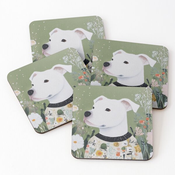 Item preview, Pit bull in a Flowered Sweater designed and sold by lautir.