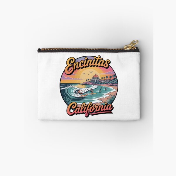 Item preview, Encinitas California Retro Surf Sunset Circle Art designed and sold by CircinusStore.