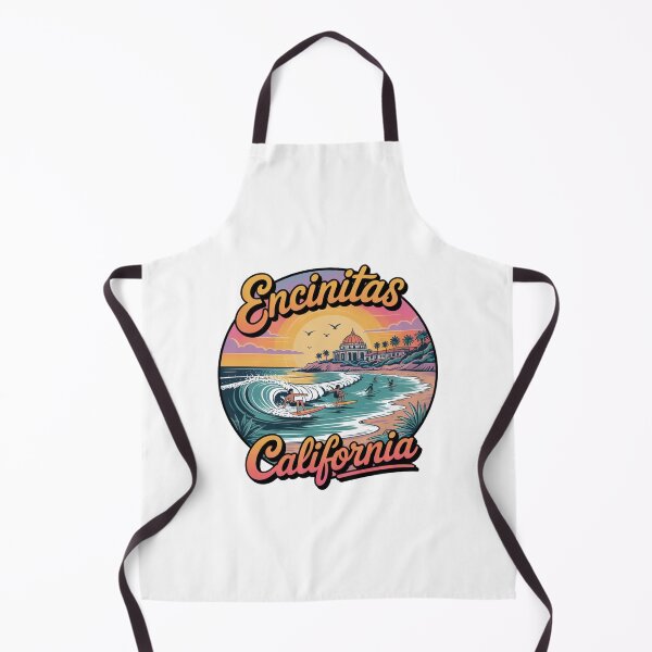 Item preview, Encinitas California Retro Surf Sunset Circle Art designed and sold by CircinusStore.