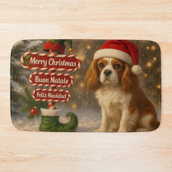 Item preview, Christmas Cavalier King Charles Spaniel  Candy Cane Sign designed and sold by GivingJoy.