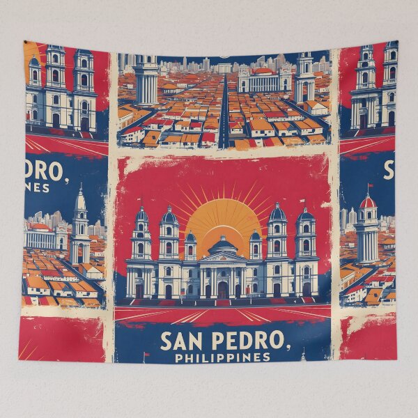 Item preview, San Pedro Philippines 1950s Retro Poster Tourism designed and sold by TravelersGems.