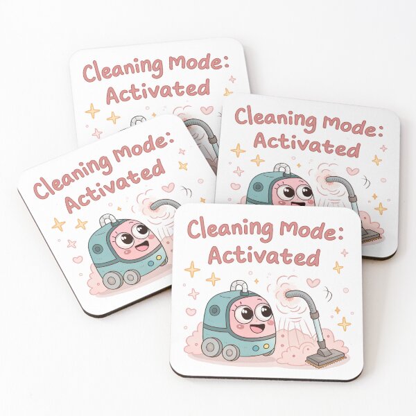Item preview, Cute Kawaii Vacuum Cleaner – Chibi Cleaning Mode Cartoon | Funny Cleaning  designed and sold by VividOrganica.