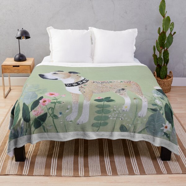 Item preview, Decorative pit bull Among Flowers designed and sold by lautir.