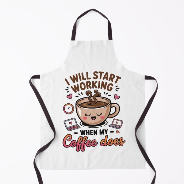 Item preview, Funny Coffee Quote – I Will Start Working When My Coffee Does designed and sold by Lulunza.