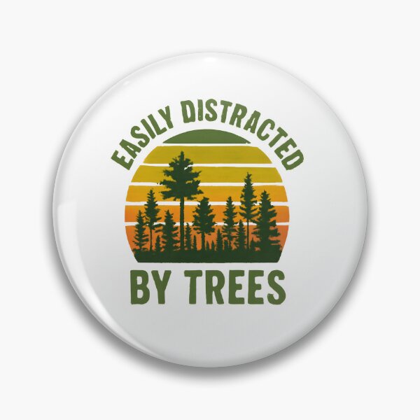 Item preview, Easily Distracted By Trees, Tree Lovers Gift, Gift For Tree Surgeon, Arborist, Funny Tree, Tree, Tree Forest Gifts designed and sold by DesignDenDo ⭐⭐⭐⭐⭐.