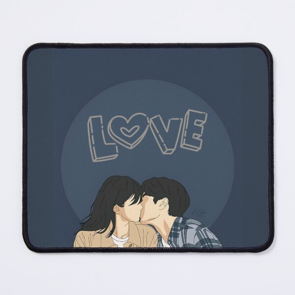 Item preview, Love Kiss — Minimal Faceless Couple Illustration | Romantic Aesthetic Art designed and sold by AYPrints-Store.