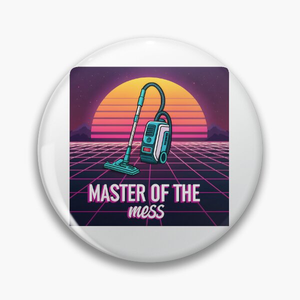 Item preview, Retro 80s Vacuum Cleaner – Vaporwave Synthwave ‘Master of the Mess’ | Funny Cleaning Design designed and sold by VividOrganica.
