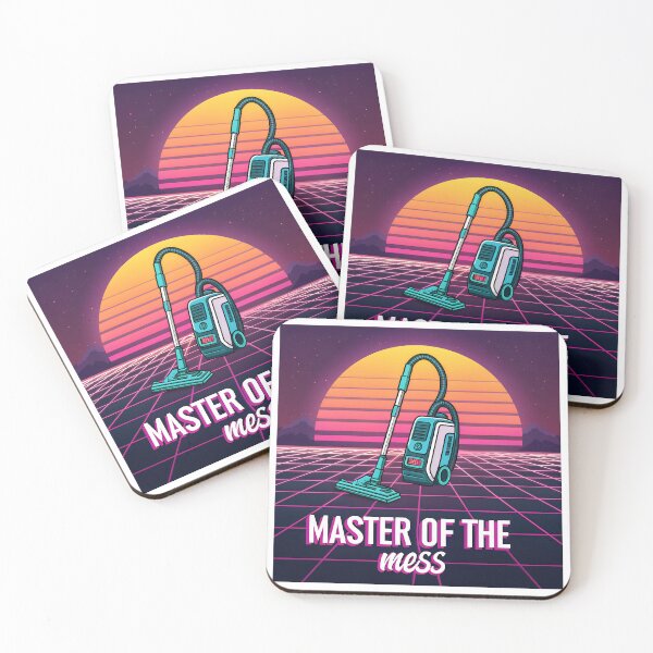Item preview, Retro 80s Vacuum Cleaner – Vaporwave Synthwave ‘Master of the Mess’ | Funny Cleaning Design designed and sold by VividOrganica.