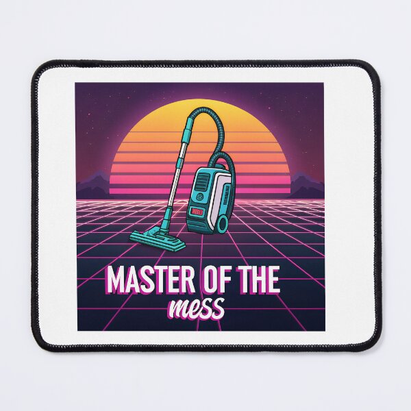 Item preview, Retro 80s Vacuum Cleaner – Vaporwave Synthwave ‘Master of the Mess’ | Funny Cleaning Design designed and sold by VividOrganica.