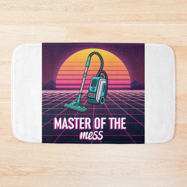 Item preview, Retro 80s Vacuum Cleaner – Vaporwave Synthwave ‘Master of the Mess’ | Funny Cleaning Design designed and sold by VividOrganica.