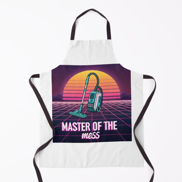 Item preview, Retro 80s Vacuum Cleaner – Vaporwave Synthwave ‘Master of the Mess’ | Funny Cleaning Design designed and sold by VividOrganica.