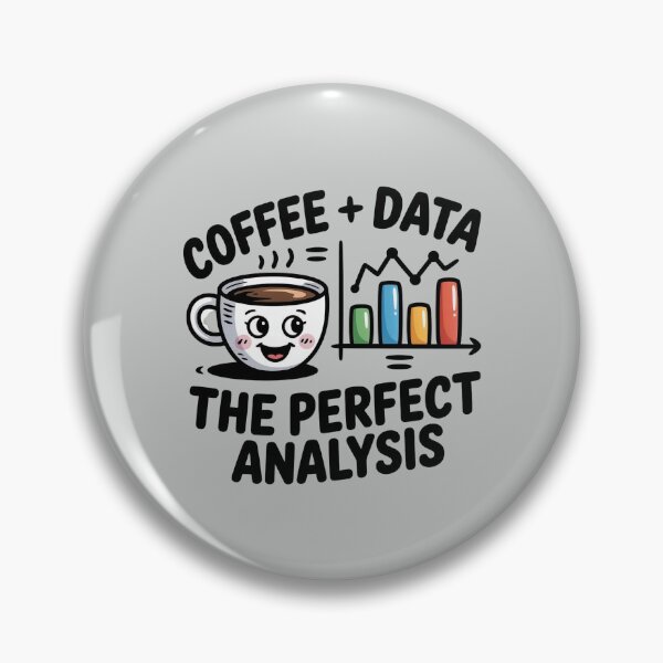Item preview, Funny Doodle Cartoon Design for Analysts - Coffee + Data = The Perfect Analysis  designed and sold by WikaKowalczyk.