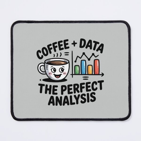Artikelvorschau, Witziges Doodle-Cartoon-Design für Analysten – Kaffee + Daten = Die perfekte Analyse entworfen und verkauft von WikaKowalczyk.