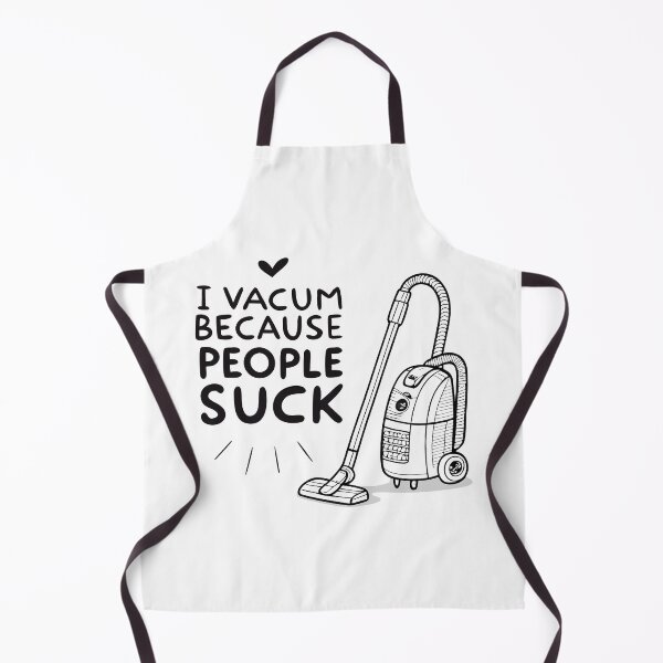 Item preview, Minimalist Vacuum Cleaner – Funny Sarcastic ‘I Vacuum Because People Suck’ Design designed and sold by VividOrganica.