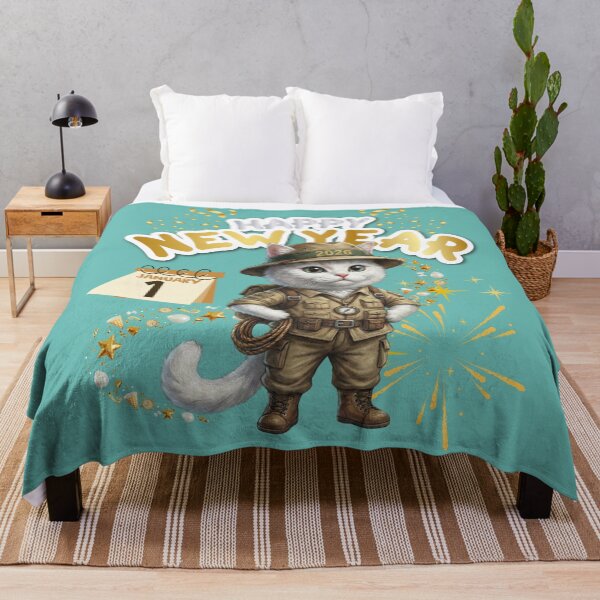 Item preview, Adventure Cat Explorer 2026 | Happy New Year Safari Kitten designed and sold by E-SarnEdge.