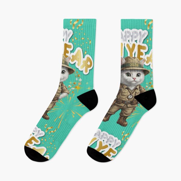 Item preview, Adventure Cat Explorer 2026 | Happy New Year Safari Kitten designed and sold by E-SarnEdge.