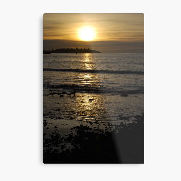 Lighthouse sunset Metal Print