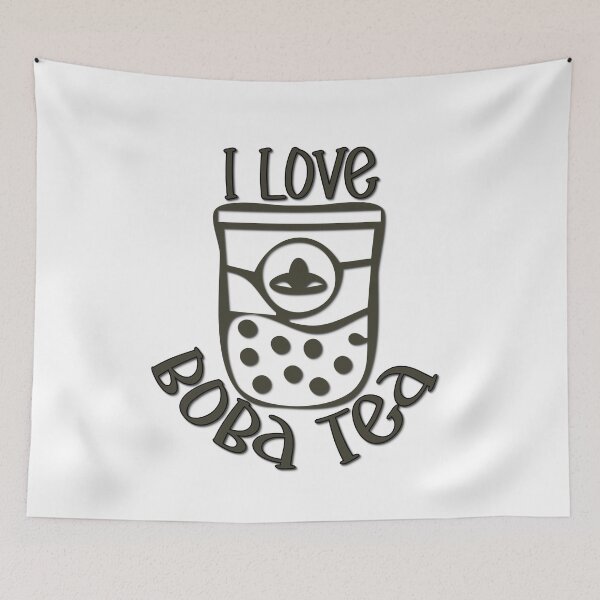 Item preview, I Love Boba Tea – Bubble Tea Lover Design – Fun Drink & Sweet Treat Gift designed and sold by sednalafandy79.