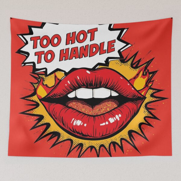 Item preview, Too Hot to Handle Pop Art Lips Design designed and sold by Trueways.